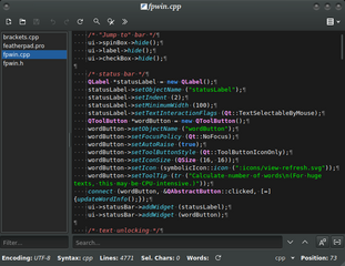 lightweight plain-text editor written in Qt