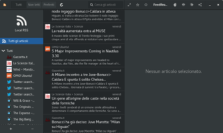 feedreader on debian with Adwaita:dark