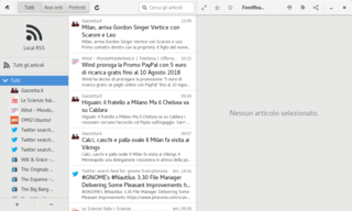 FeedReader on Debian with Adwaita