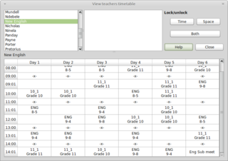 timetable generator