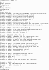 Recognize the type of data in a file using "magic" numbers