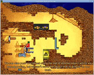puzzle game about witty fish saving the world sokoban-style