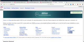 Firefox ESR version 45.3.0esr-2 in Debian 8 jessie Xfce edition