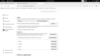 French language pack for Firefox
