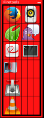 Main window of firetools showing sandboxed applications.