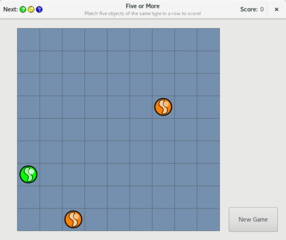 A new game of five-or-more