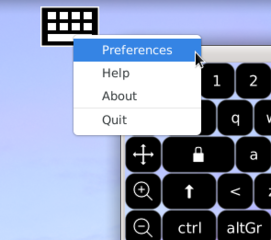 press right key - Preferences