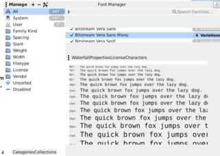 font management application for the GNOME desktop
