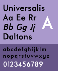 Universalis font of the Arkandis Digital Foundry