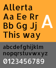 Signage font