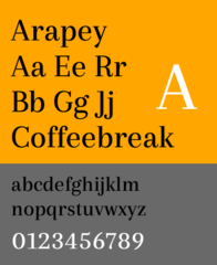 contemporary modern typeface