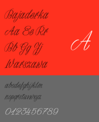 Warsaw's sign painters styled font