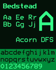 monospaced fonts inspired by SAA5050 character generator