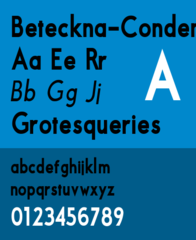 geometric Futura-like sans-serif TrueType font