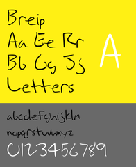 informal handwriting font