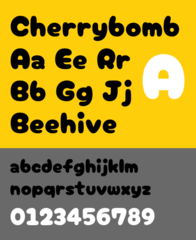 Bubbly title font