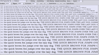 Typewriter Text Variable Width