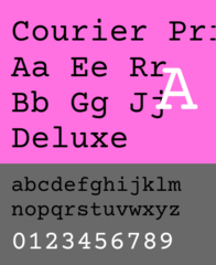 redesign of the Courier font