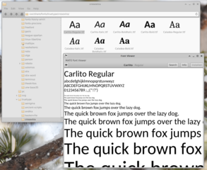 Sans-serif font metric-compatible with Calibri font