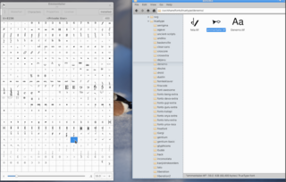 music notation symbol fonts for Denemo