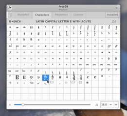music notation symbol fonts for Denemo