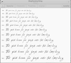 font that imitates Daniel Kahn Gillmor's handwriting