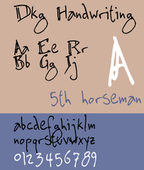 font that imitates Daniel Kahn Gillmor's handwriting