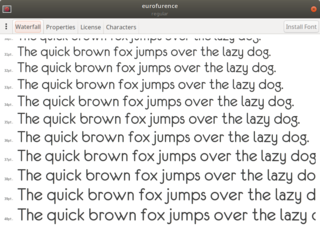 family of geometric rounded sans serif fonts