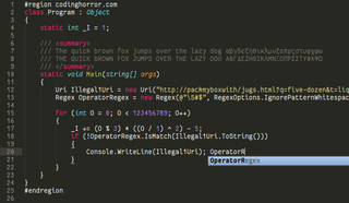 monospaced font variant for programmers