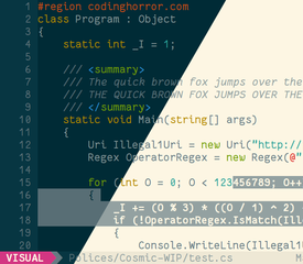 monospaced font variant for programmers