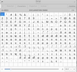 OpenType Devanagari font