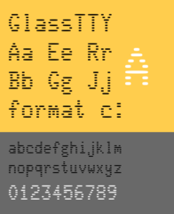 VT220 terminal font
