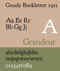 Old style roman font