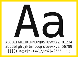 Font specimen