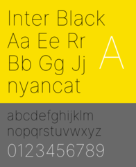 Inter font family