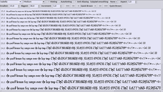 Isabella free TrueType font