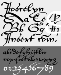authentic secretary hand font
