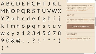 sans-serif typeface family font