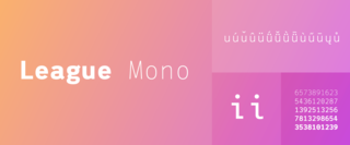 monospace typeface inspired by other mono fonts