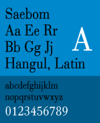 Lexi Saebom Korean font