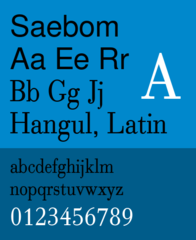 Lexi Saebom Korean font