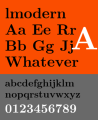 OpenType fonts based on Computer Modern