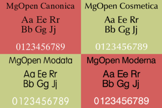 Magenta MgOpen TrueType fonts