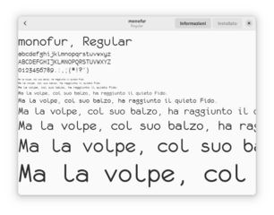 terminal font with rounded shapes