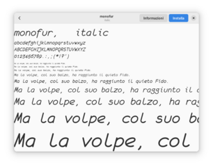 terminal font with rounded shapes