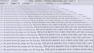 smart font with wide range of Latin, Greek and Cyrillic characters