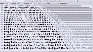 OpenSymbol TrueType font