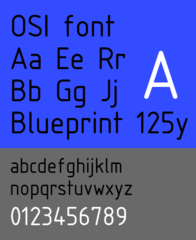 ISO 3098-compliant TrueType font for CAD projects
