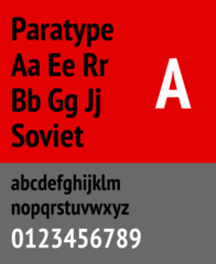 ParaType font collection for the languages of Russia