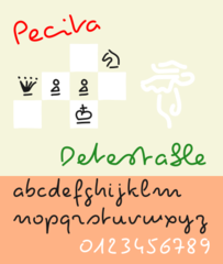OpenType hand-written font whose letters are connected